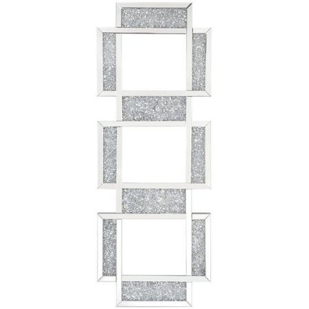 ACME FURNITURE INDUSTRY INC ACME Furniture 97721 24 x 63 in. Noralie Wall Decor; Mirrored & Faux Diamonds 97721